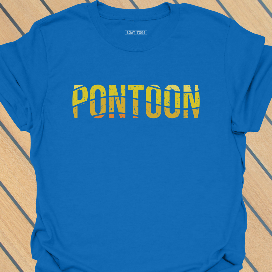 Pontoon yellow wave T-shirt