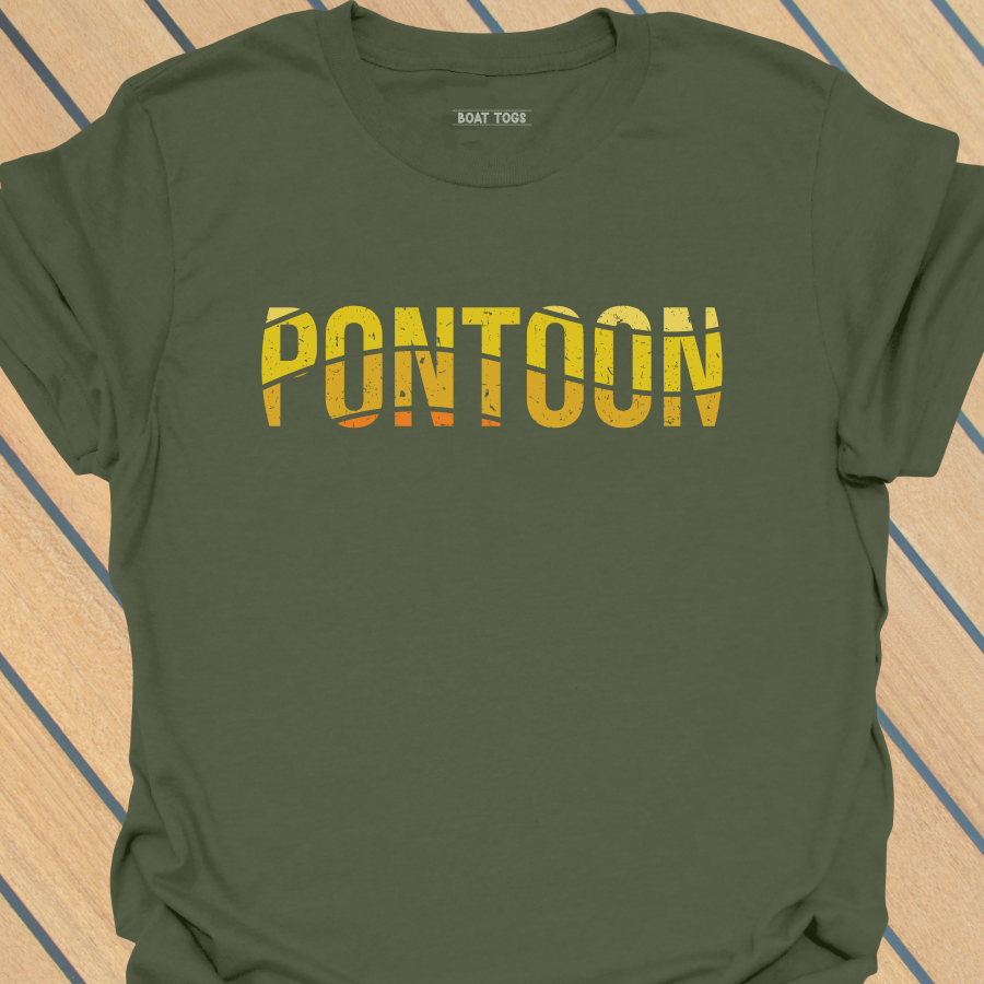 Pontoon yellow wave T-shirt