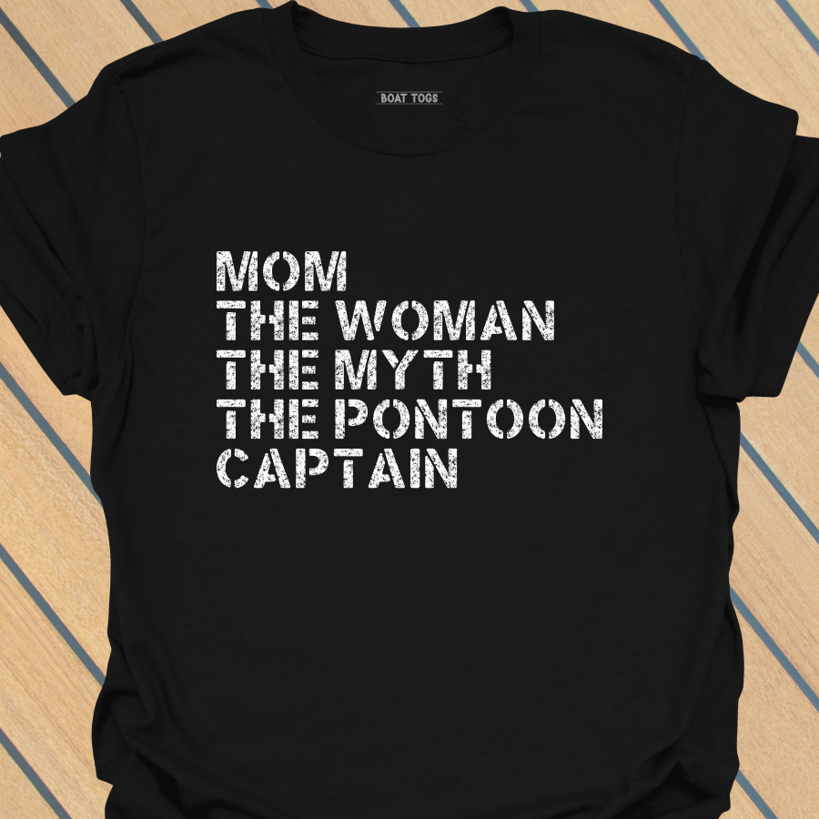 Mom myth pontoon captain T-shirt