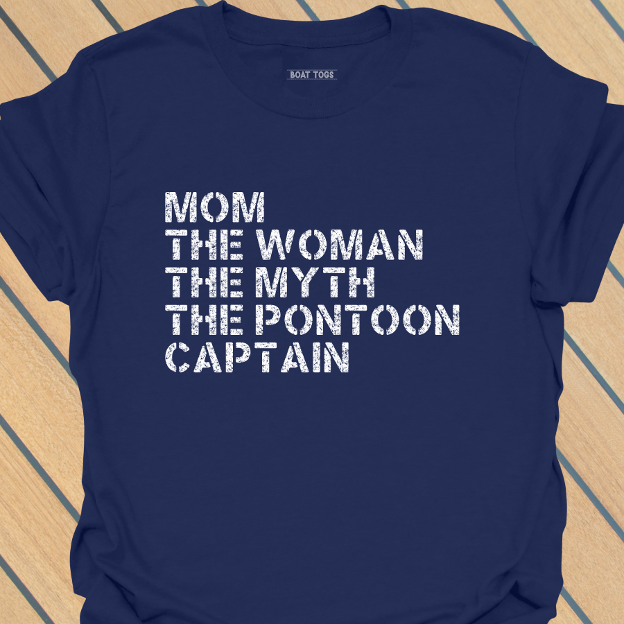 Mom myth pontoon captain T-shirt