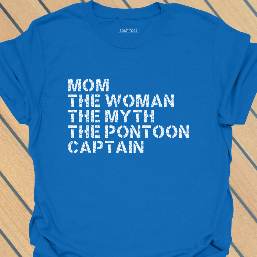 Mom myth pontoon captain T-shirt