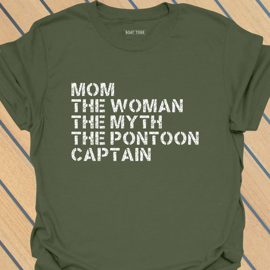 Mom myth pontoon captain T-shirt