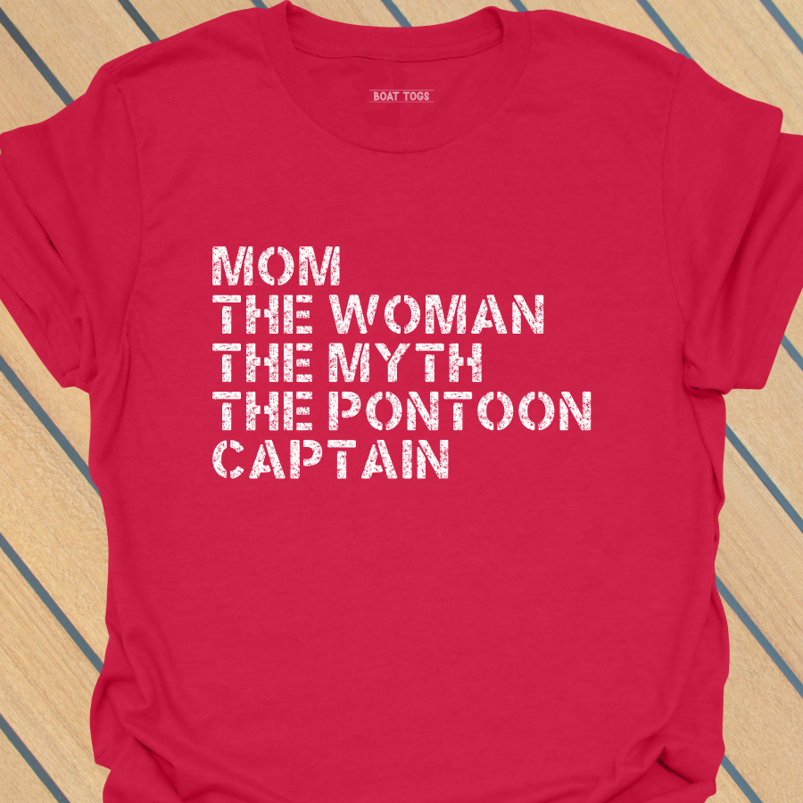 Mom myth pontoon captain T-shirt