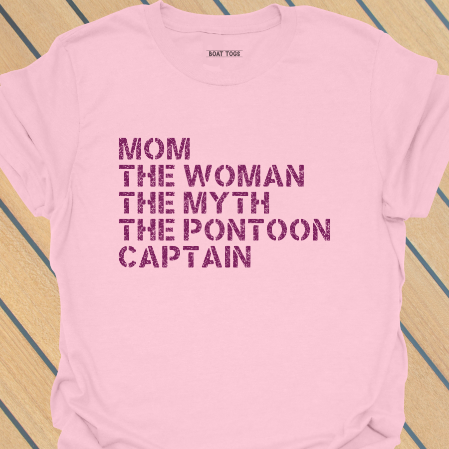 Mom myth pontoon captain T-shirt