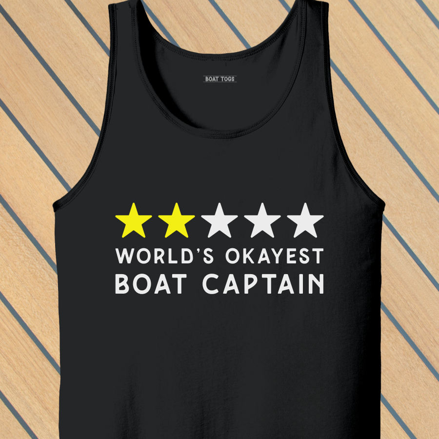 Okayest boat Tank (Front print)