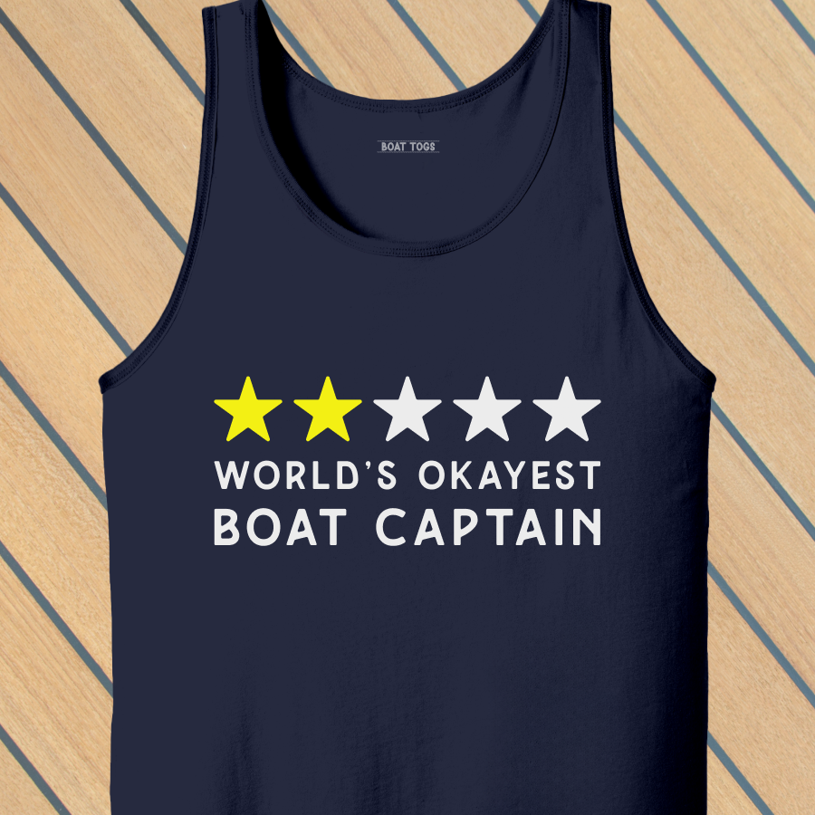 Okayest boat Tank (Front print)