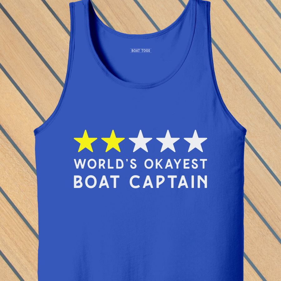 Okayest boat Tank (Front print)