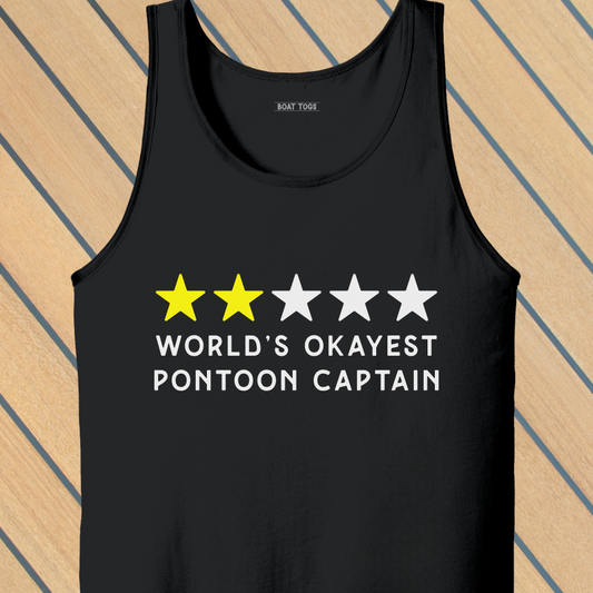 Okayest pontoon Tank (Front print)