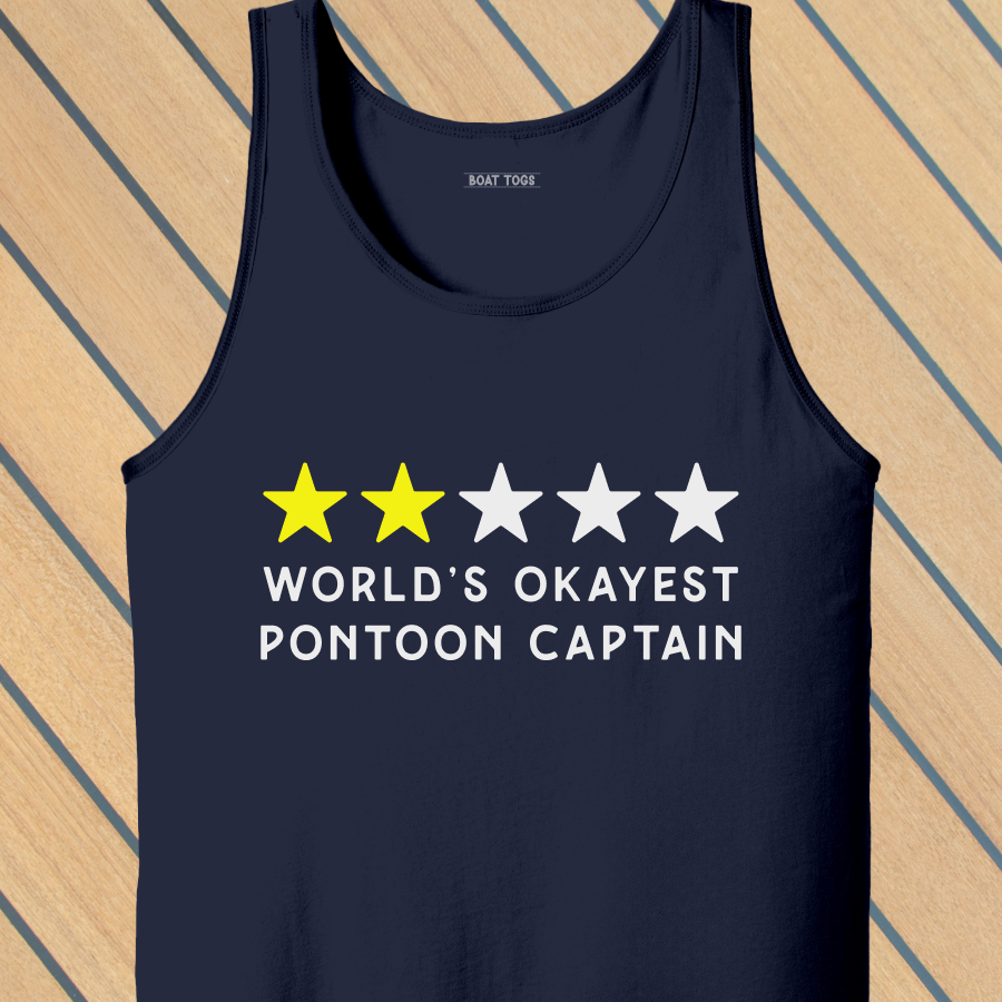 Okayest pontoon Tank (Front print)