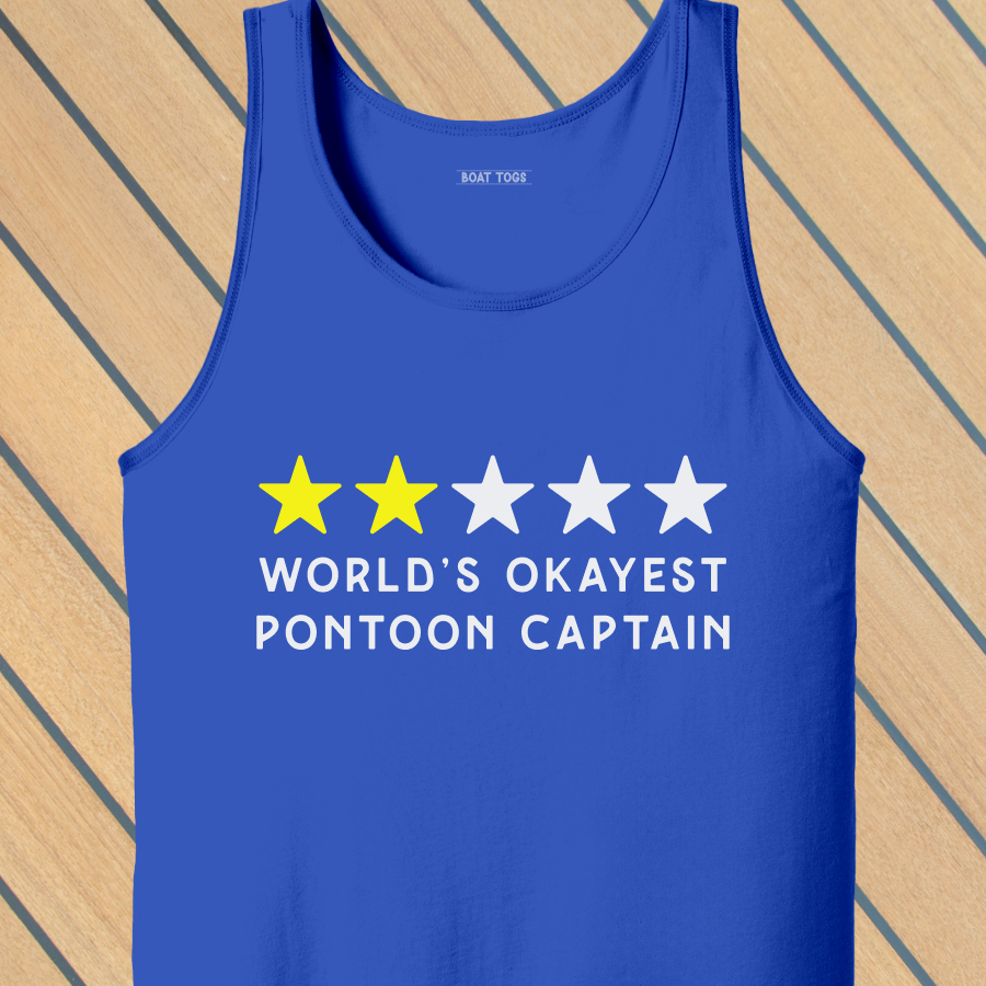 Okayest pontoon Tank (Front print)