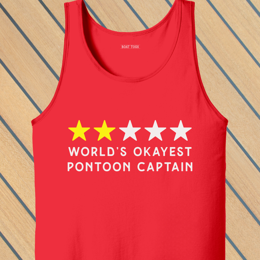 Okayest pontoon Tank (Front print)
