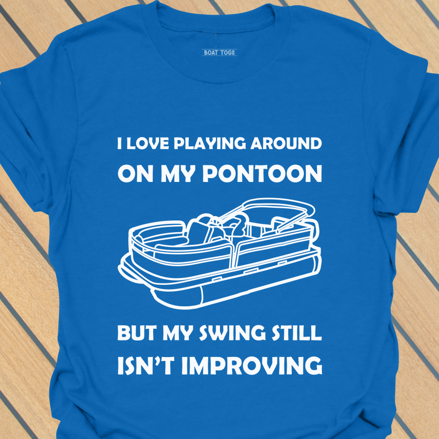 Pontoon golf round T-shirt