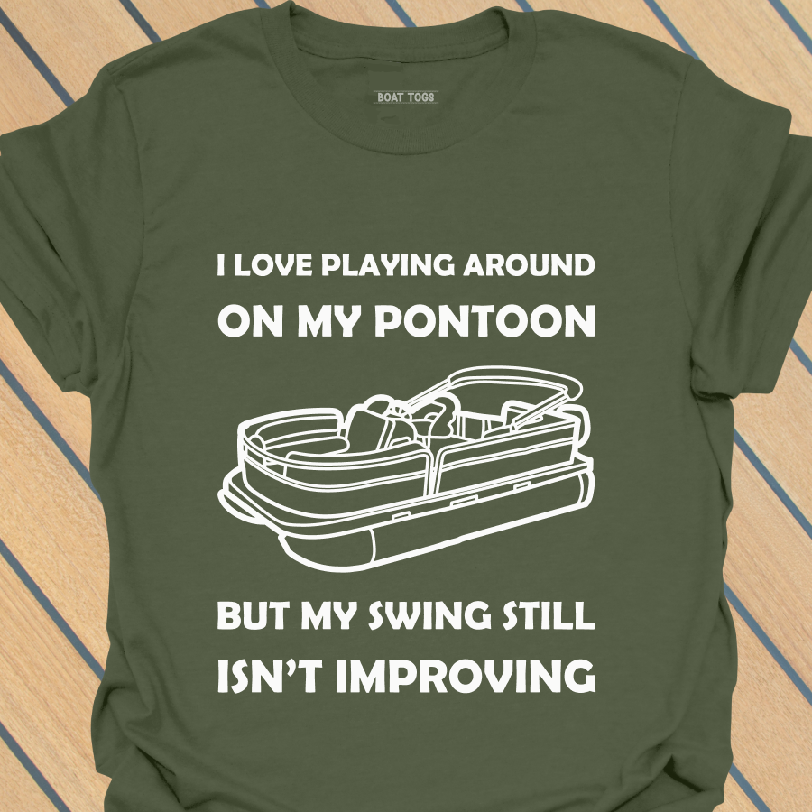 Pontoon golf round T-shirt