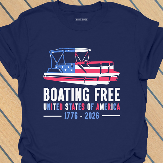 Boating free - Pontoon T-shirt