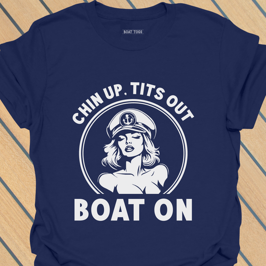 Chin Boat - circle T-shirt