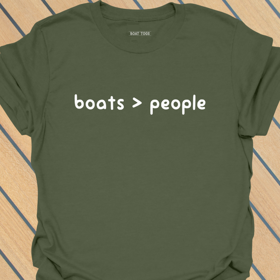 Boats more than people T-shirt
