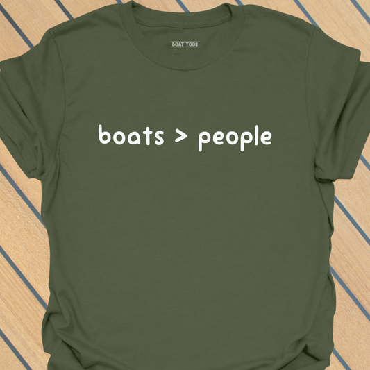 Boats more than people T-shirt