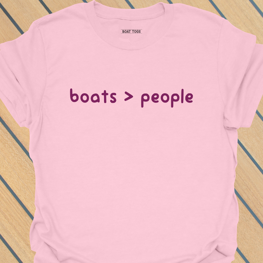 Boats more than people T-shirt