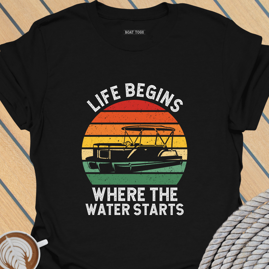 Water starts - pontoon T-shirt