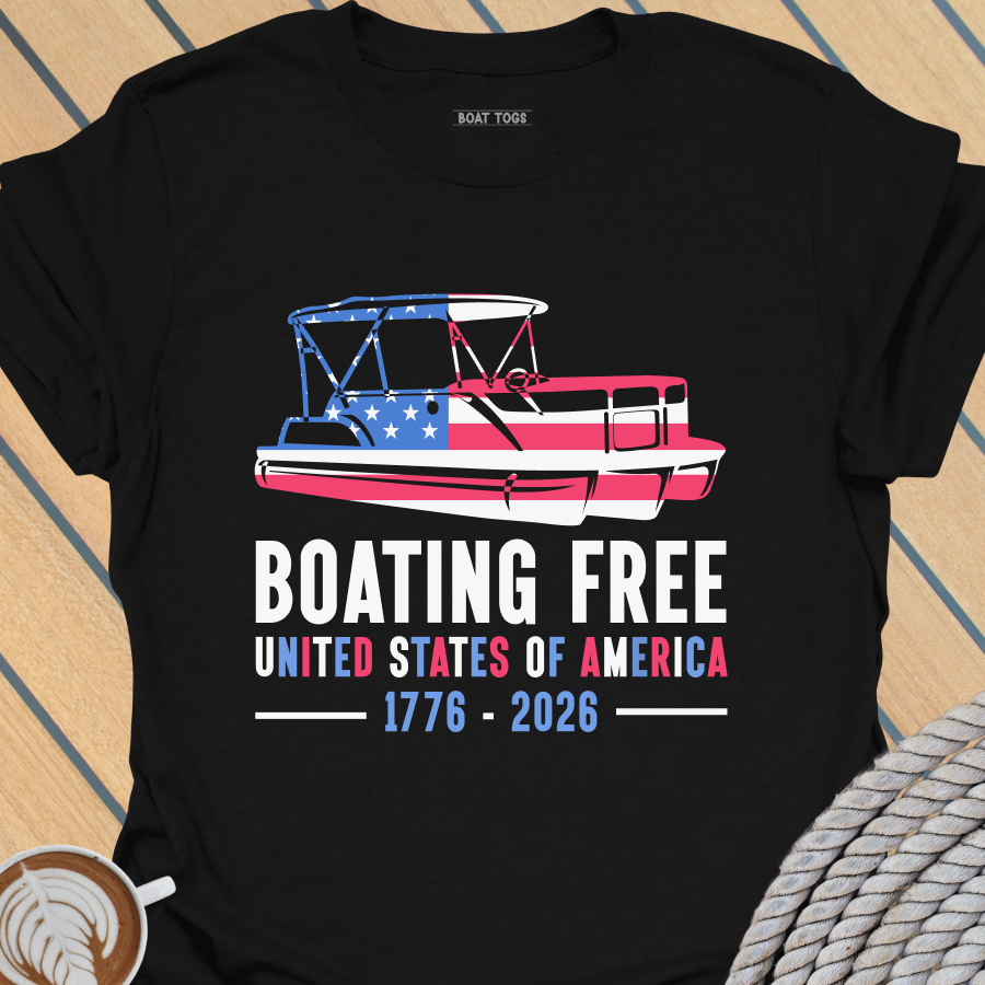 Boating free - Pontoon T-shirt