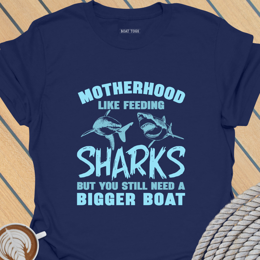 Motherhood sharks T-shirt
