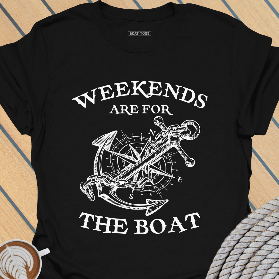 Weekends for boat T-shirt