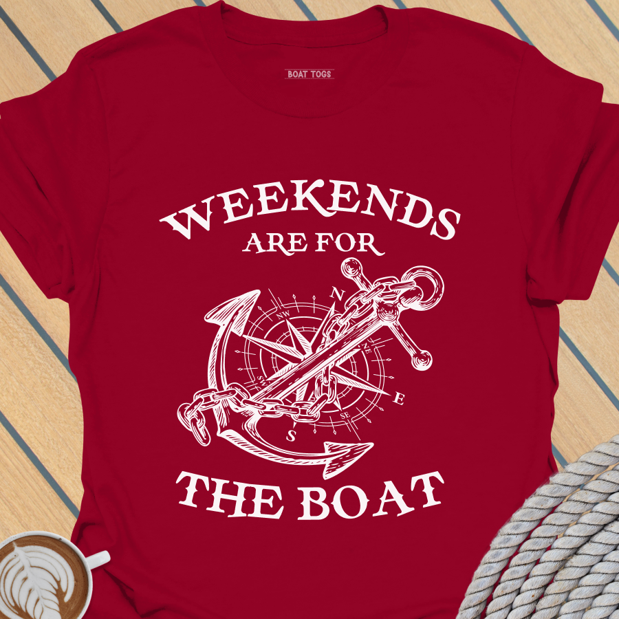 Weekends for boat T-shirt