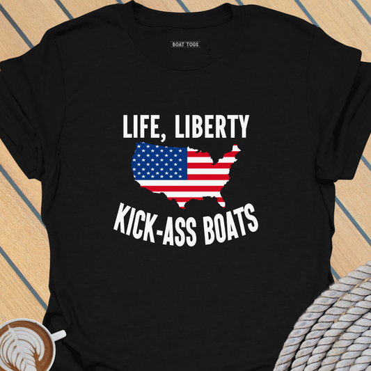 Kick-ass boats T-shirt