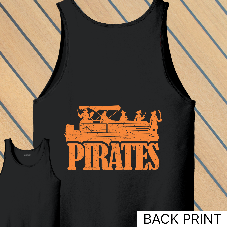 Pontoon pirates Tank (BACK print)