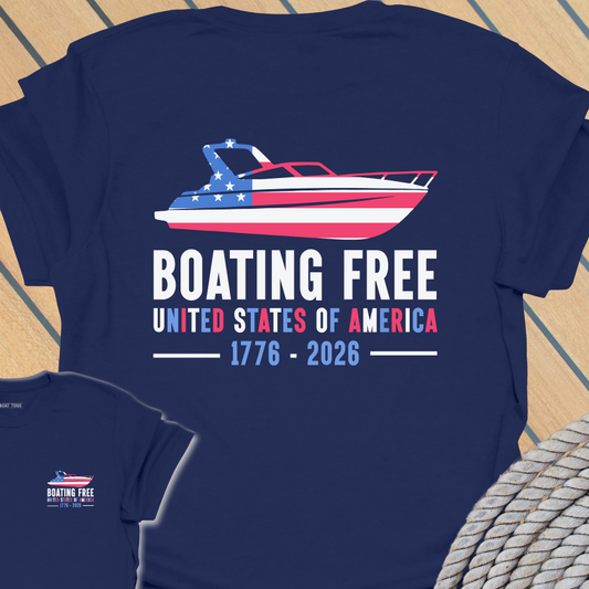 Boating free T-shirt (BACK PRINT)